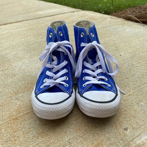 blue converse high tops